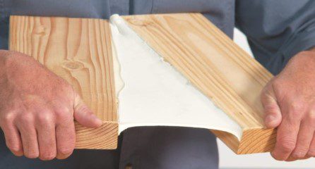 Display the stretch of Big Stretch Caulking by Sashco Big Stretch-Super Elastic - with 500% Maximum Stretch and Powerful Adhesion by Sashco (image sourced from Sashco Website 9/26/2023)