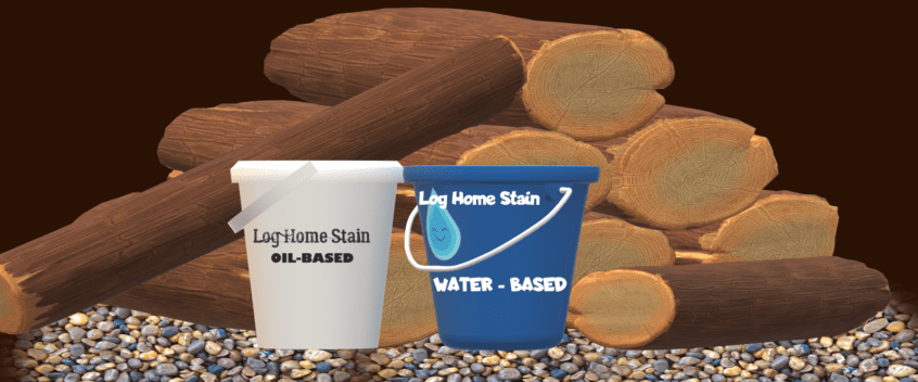 Log Home Stains: Which is better? Oil-based or water based log cabin stains?